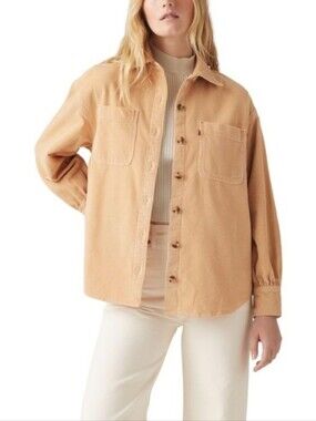 Levi's Women's Corduroy Button-Down Shirt in Tan